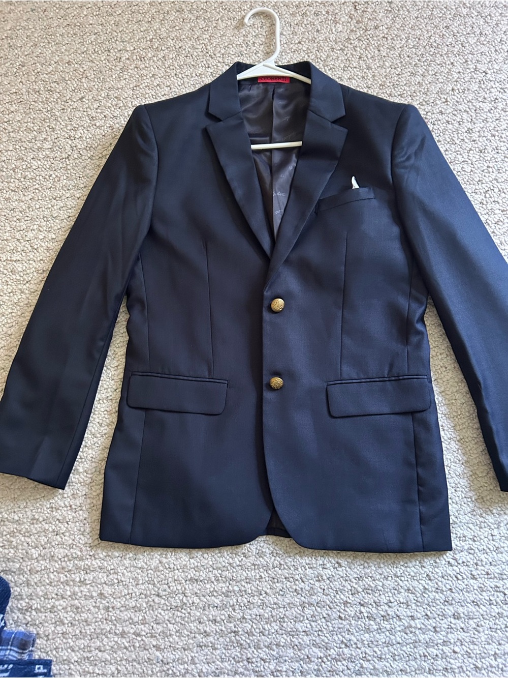 Boys' Navy Blazer with Gold Buttons - Classic School Style